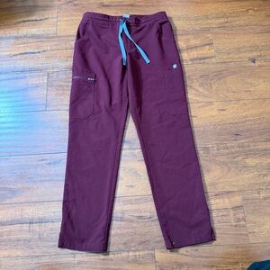 Figs Maroon Technical Collection Pants Sz XS